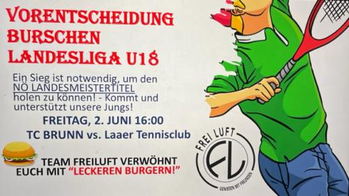 SPITZENSPIEL - U18 LANDESLIGA! DIE JUNGS BRAUCHEN EURE UNTERSTÜTZUNG!